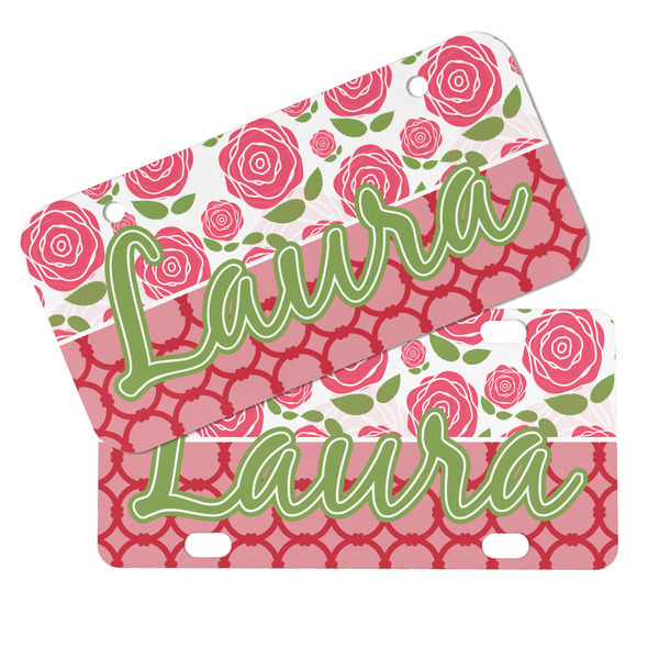 Roses Mini License Plates - MAIN (4 and 2 Holes)