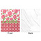Roses Minky Blanket - 50"x60" - Single Sided - Front & Back