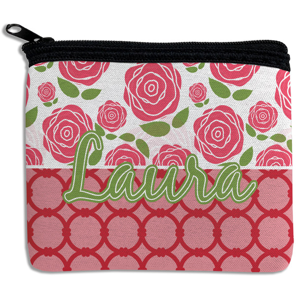 Custom Roses Rectangular Coin Purse (Personalized)