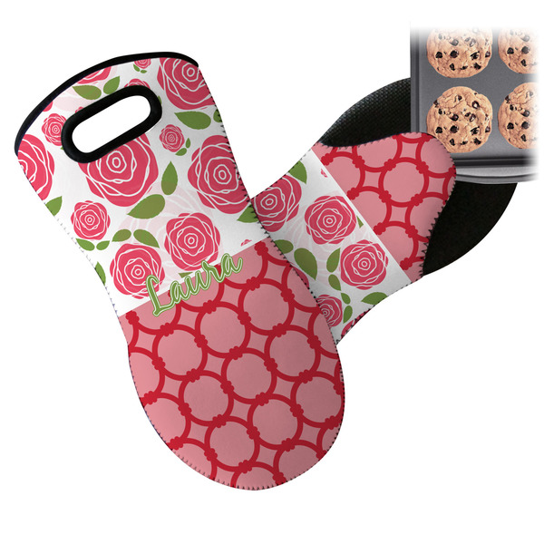 Roses Neoprene Oven Mitt