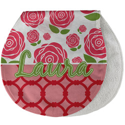 Roses Burp Pad - Velour w/ Name or Text