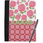 Roses Notebook Padfolio - Large w/ Name or Text