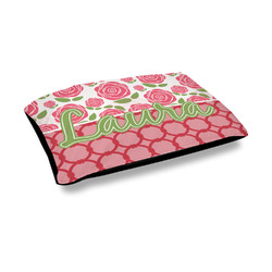 Roses Outdoor Dog Bed - Medium (Personalized)