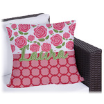 Roses Outdoor Pillow - 18" (Personalized)