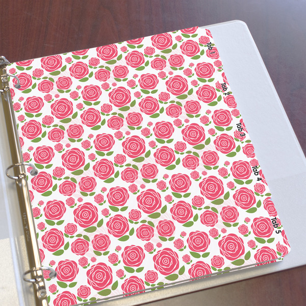 Roses Page Dividers - Set of 5 - In Context