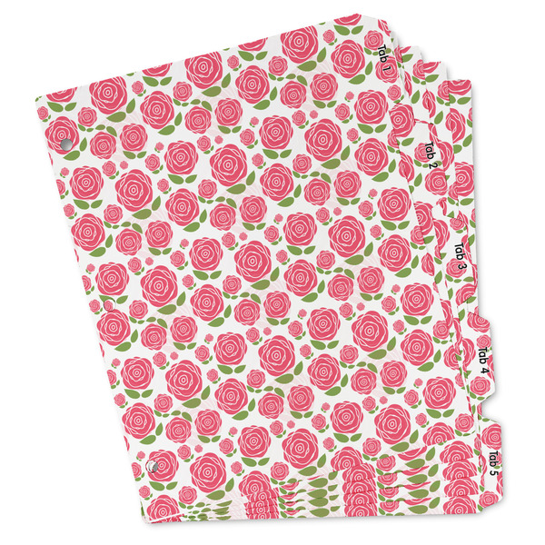 Custom Roses Binder Tab Divider Set (Personalized)