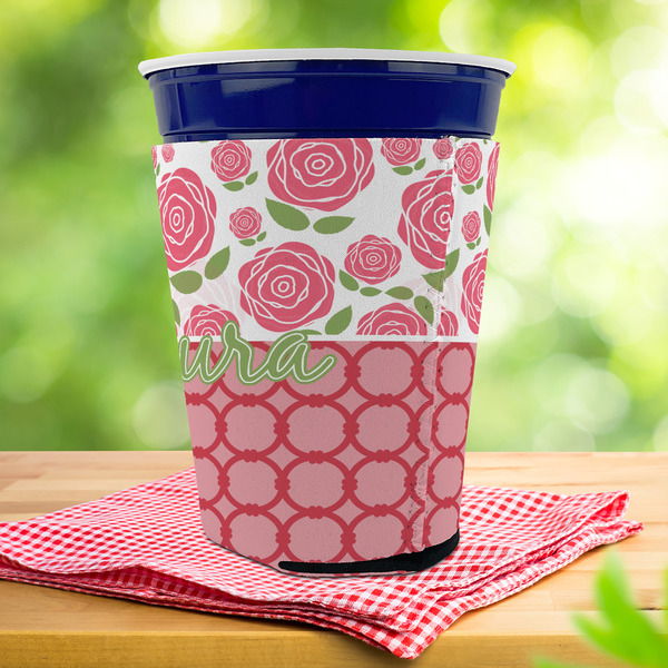Roses Party Cup Sleeves - with bottom - Lifestyle