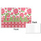 Roses Disposable Paper Placemat - Front & Back