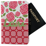 Roses Passport Holder - Fabric w/ Name or Text