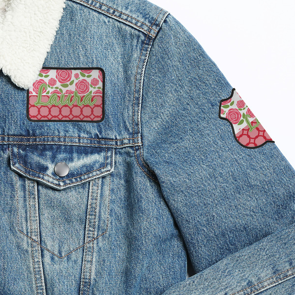Roses Patches Lifestyle Jean Jacket Detail