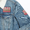 Roses Patches Lifestyle Jean Jacket Detail