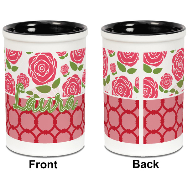 Roses Pencil Holder - Black - approval