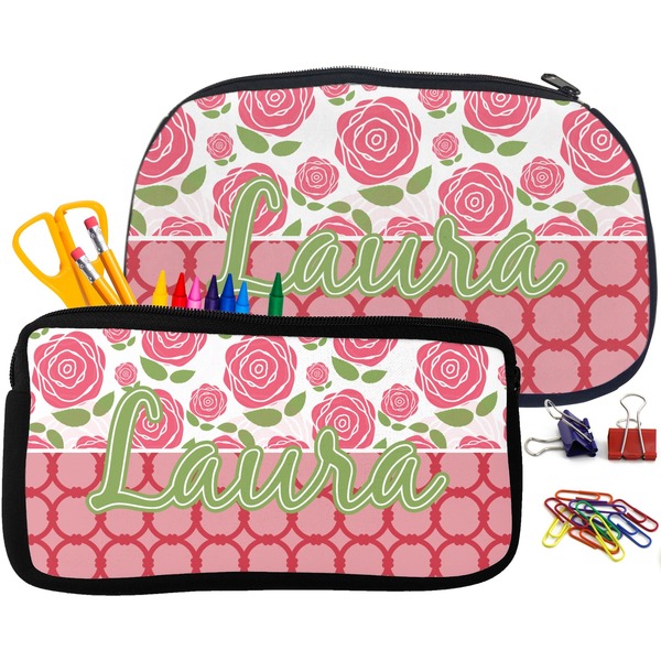 Roses Pencil / School Supplies Bags Small and Medium