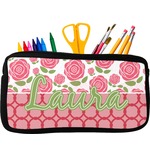 Roses Neoprene Pencil Case - Small w/ Name or Text