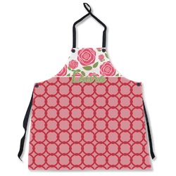 Roses Apron Without Pockets w/ Name or Text
