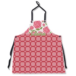 Roses Apron Without Pockets w/ Name or Text