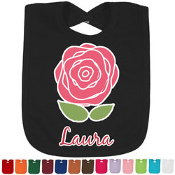 Roses Cotton Baby Bib (Personalized)