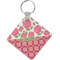 Roses Diamond Plastic Keychain w/ Name or Text