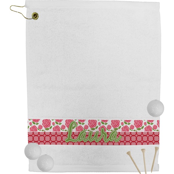Custom Roses Golf Bag Towel (Personalized)
