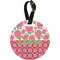 Roses Personalized Round Luggage Tag