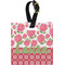 Roses Plastic Luggage Tag - Square w/ Name or Text