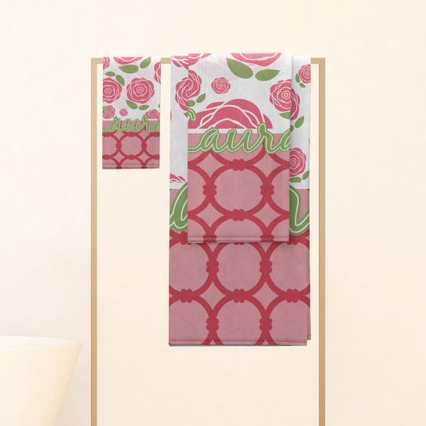 Roses Personalized Towel Set