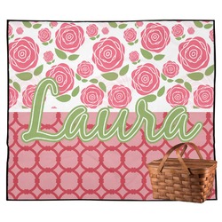 Roses Outdoor Picnic Blanket (Personalized)