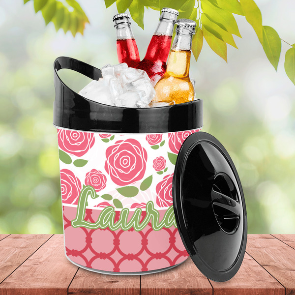 Roses Plastic Ice Bucket - LIFESTYLE