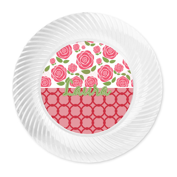 Roses Plastic Party Dinner Plates - Approval