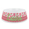 Roses Plastic Dog Bowl - Medium (Personalized)