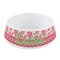 Roses Plastic Dog Bowl - Small (Personalized)