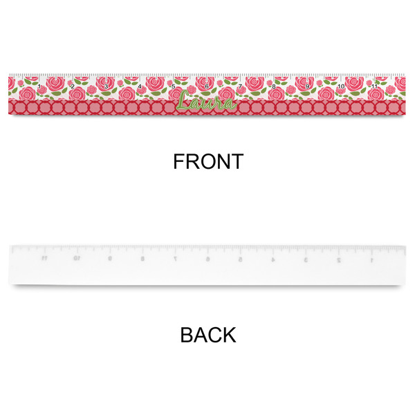 Roses Plastic Ruler - 12" - APPROVAL