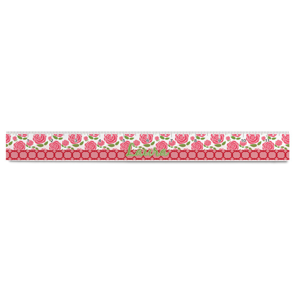 Roses Plastic Ruler - 12" - FRONT