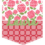 Roses Iron On Faux Pocket (Personalized)