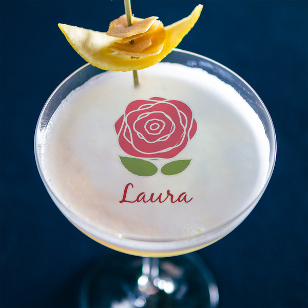 Roses Printed Drink Topper - XLarge - In Context