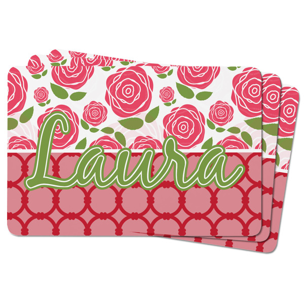 Roses Rectangular Fridge Magnet - THREE
