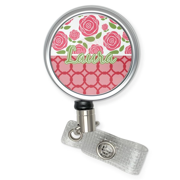 Custom Roses Retractable Badge Reel (Personalized)