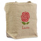 Roses Reusable Cotton Grocery Bag - Front View