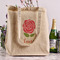 Roses Reusable Cotton Grocery Bag - In Context