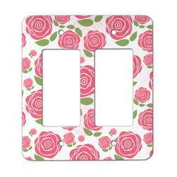 Roses Rocker Style Light Switch Cover - Two Switch