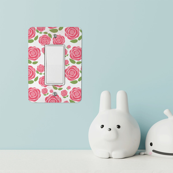Roses Rocker Light Switch Covers - Single - IN CONTEXT