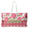 Roses Large Rope Tote Bag - Front View