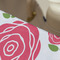 Roses Large Rope Tote - Close Up View