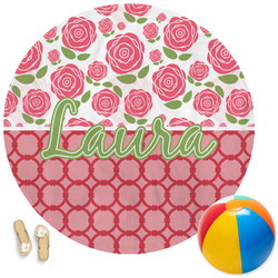 Roses Round Beach Towel (Personalized)