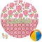 Roses Round Beach Towel (Personalized)