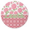Roses Round Rubber Backed Coaster (Personalized)