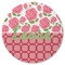 Roses Round Rubber Backed Coaster (Personalized)