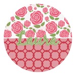 Roses Round Decal - Large (Personalized)