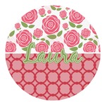 Roses Round Decal - Small (Personalized)