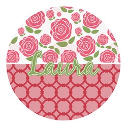 Roses Round Decal - Small (Personalized)